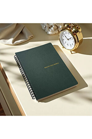 Healthy Food Journal - A5 Spiralli Sağlıklı Beslenme ve Kilo Takip Defteri, Haftalık ve Günlük Plan