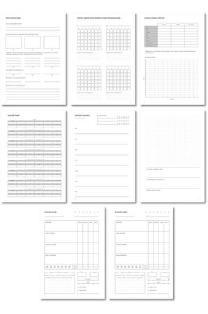 Healthy Food Journal - A5 Spiralli Sağlıklı Beslenme ve Kilo Takip Defteri, Haftalık ve Günlük Plan