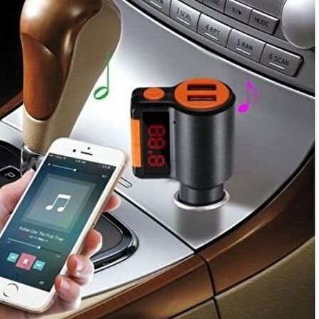 FM Bluetooth Transmitter Çift Girişli Broad KCB-905