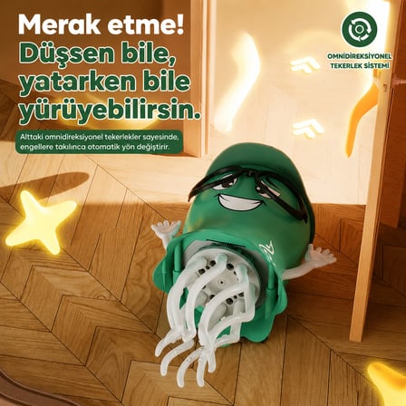 Müzikli Dans Eden Ahtapot Oyuncak – Işıklı, Hareketli Eğlenceli Oyuncak