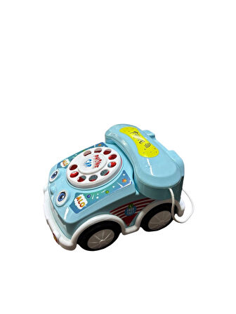 Çevirmeli Telefon Araba Mavi