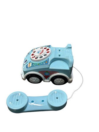 Çevirmeli Telefon Araba Mavi