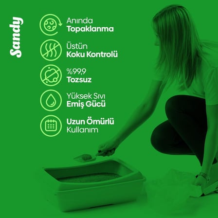 Max Super Premium Aktif Karbonlu Topaklanan Kokusuz Kedi Kumu 10Kg