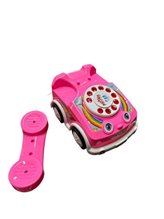 Çevirmeli Telefon Araba Pembe