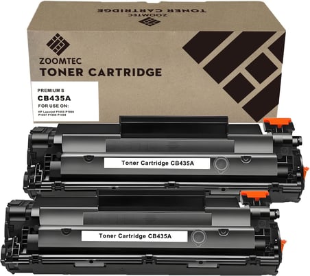 HP CB435A 35A Toner Kartuşları HP Laserjet P1005 P1006 P1007 P1008 P1009 Yazıcı ile Uyumlu (2x Siyah)