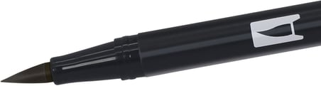 ABT-N15 – 6P keçeli Dual Brush Pen ile iki uç, [6 adet] Siyah