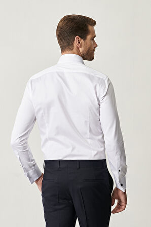 Damatlık Ata Yaka Tailored Slim Fit Gömlek