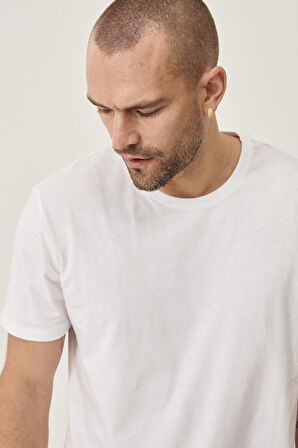Slim Fit Bisiklet Yaka 2'li Düz Tişört Paketi