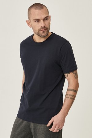 Slim Fit Bisiklet Yaka 2'li Düz Tişört Paketi