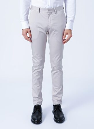 Erkek Taş Slim Fit Dar Kesim Yan Cepli Esnek Pantolon