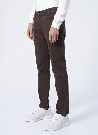 Altınyıldız Classics Normal Bel Dar Paça Slim Fit Kahve Erkek Pantolon 4A1400000101