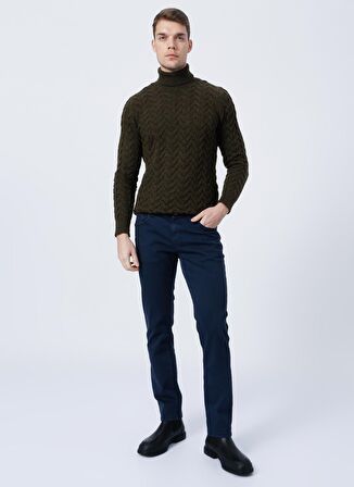 Altınyıldız Classics Normal Bel Dar Paça Slim Fit Lacivert Erkek Pantolon 4A1400000101