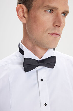 Slim Fit Dar Kesim Ata Yaka Kolay Kırışmayan %100 Pamuk Gömlek