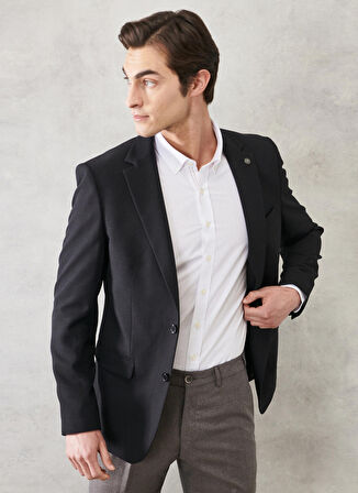 Altınyıldız Classics Slim Fit Siyah Erkek Ceket 4A0400000001