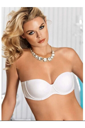 Kadın Ten Push-up Dolgusu Basıc Straples Sütyen 2850