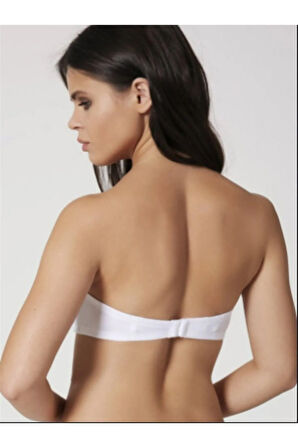 Kadın Ten Push-up Dolgusu Basıc Straples Sütyen 2850