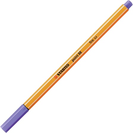 STABILO point 88 Keçeli Kalem, 0,4 mm Uç, Su Bazlı Mürekkep, Kırmızı