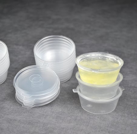 20 Adet Sızdırmaz 40 ml Mini Plastik Saklama Kabı Sosluk Buzluk Kabı, Et Suyu, Kemik Suyu, Sos Kabı
