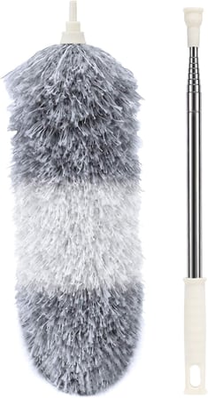 240 Cm Teleskopik Uzatılabilir Mikrofiber Yumuşak Başlıklı Toz Alma Fırçası, Püskülü Bükülebilir Dip Köşe Başlık, Boşluk Temizleme Ve Almak İçin Uzayabilir Fırça