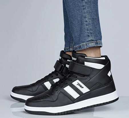 Jump 28504 Siyah Erkek Yüksek Bilekli Spor Ayakkabı Sneaker