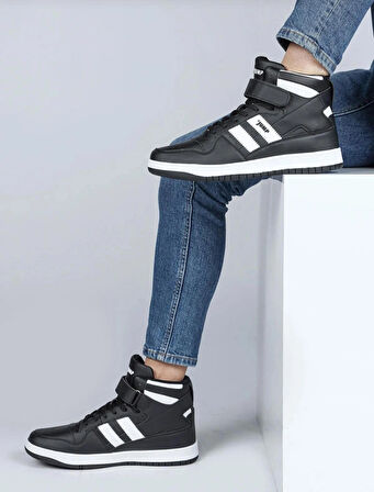 Jump 28504 Siyah Erkek Yüksek Bilekli Spor Ayakkabı Sneaker