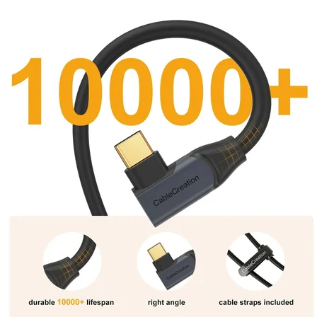 5 Gbps Type-C VR data Şarj Kablosu Oculus Quest 2 için Link Cable 90° Type-C Uç USB 3.2 kablo 5 Metre 3A CC1064 Profesyonel Bilgisayar bağlantı Kablosu
