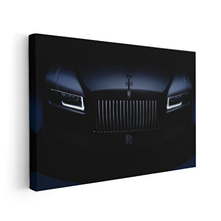 Rolls Royce Ghost Siyah İnci LED Farlar Kanvas Tablo