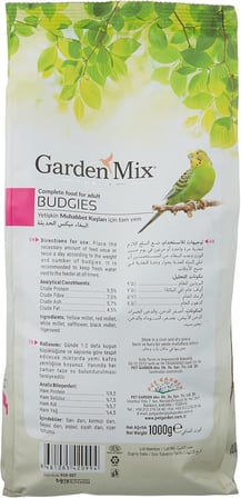 GARDEN MIX Platin Seri Muhabbet Kuşu Yemi, 1 Kg