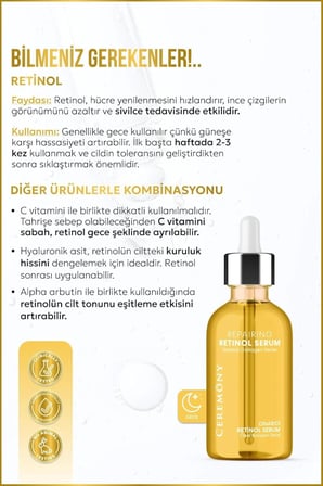 CEREMONY SERUM ONARICI RETİNOL 30 ML