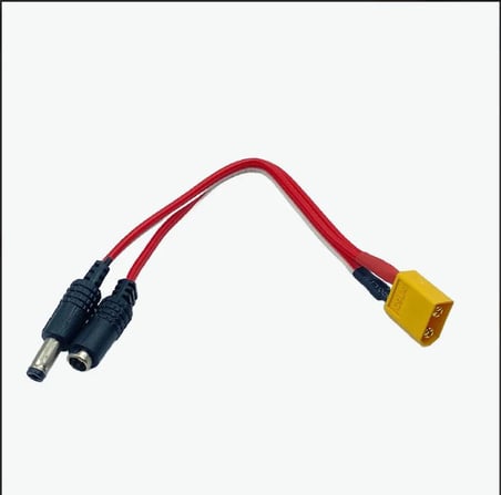 Xt60 Erkek-5.5x2.5 mm Dc Jack Dişi-Erkek Kablo 20 cm