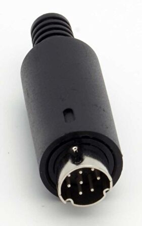 8 pin mini din erkek konnektör