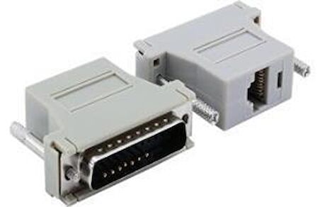 25 Pin Erkek rj45 d-sub Modular Adaptör