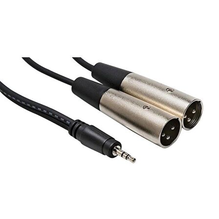 3.5 mm Stereo Erkek- 2 Xlr Erkek Kablo 3 metre