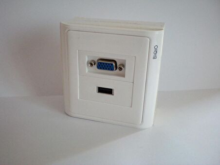 Vga+Usb Duvar Prizi