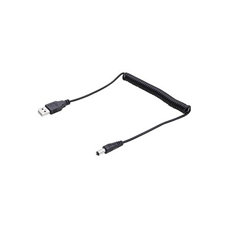 Usb to 5.5 mm dc Jack Kablo Spiral