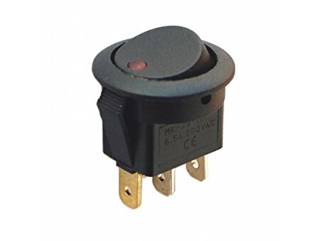 12 Volt Işıklı Anahtar on-off 3 Pin