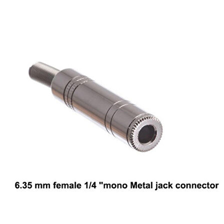 6.3 mm Dişi Metal Jack