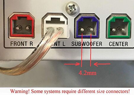 Sony ve Samsung Ev Sinema Sistemi Hoparlör Kablo Çeviricisi 2 adet