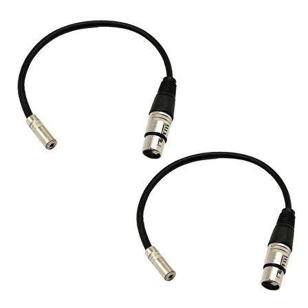 Xlr Dişi-3.5 mm Dişi Stereo Çevirici