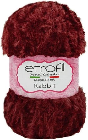 Etrofil Rabbit Kürk El Örgü İpi 100gr 70552 Mavi Beyaz