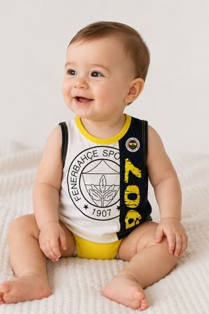 FENERBAHÇE ORİJİNAL LİSANSLI  SIFIR KOL BEBEK T-SHİRT