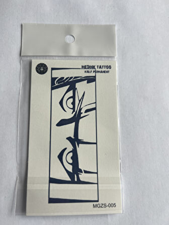 Gözler 11x8 cm Yarı Kalıcı Geçici Dövme Yapıştırma Dövme