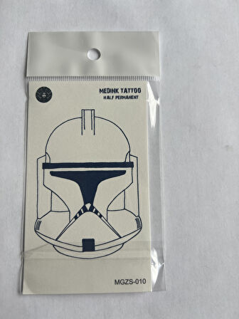 Maske 11x8 cm Yarı Kalıcı Geçici Dövme Yapıştırma Dövme
