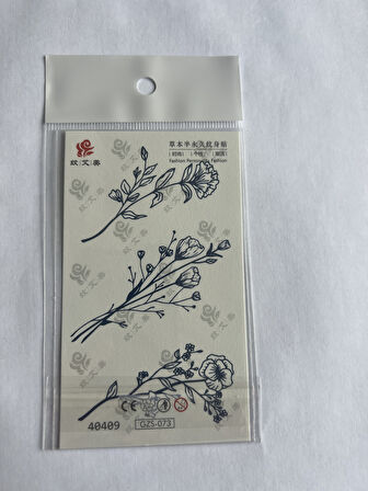 Parmak Dövmeleri Model17- 11x8 cm Yarı Kalıcı Geçici Dövme Yapıştırma Dövme