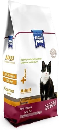 Pawpaw Gurme Yetişkin Kuru Kedi Maması 15 Kg
