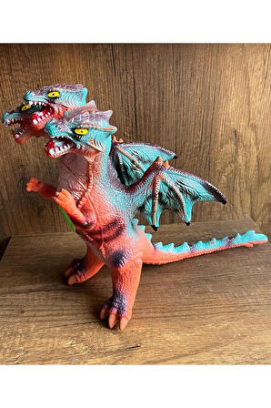 Sesli Kükreyen 3 Başlı Ejderha Dinozor Godzilla Dinazor Figür  50 Cm Godzilla Oyuncak Figür Sesli