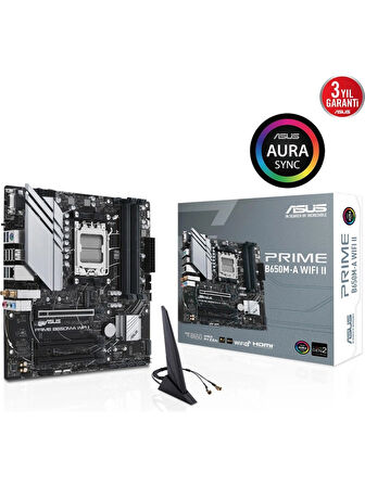 Asus Prime B650M-A Wi-Fi II AMD AM5 DDR5 Micro ATX Anakart OUTLET