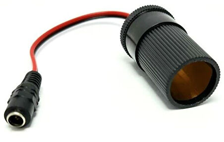Powermaster PM-28526 DC 5.5X2.5Mm Dişi - Oto Çakmak Soketi Çevirici Adaptör Kablosu