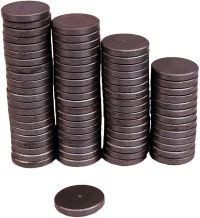 Dünya Magnet 50 Adet, Yuvarlak Mıknatıs, Çok Amaçlı, Süsleme Mıknatısı, 14X3Mm Ferrit Magnet