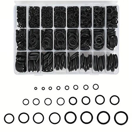 Powermaster PM-28533 800 Parça Kauçuk Conta Halka Seti O-Ring Nitril NBR Su Geçirmez
